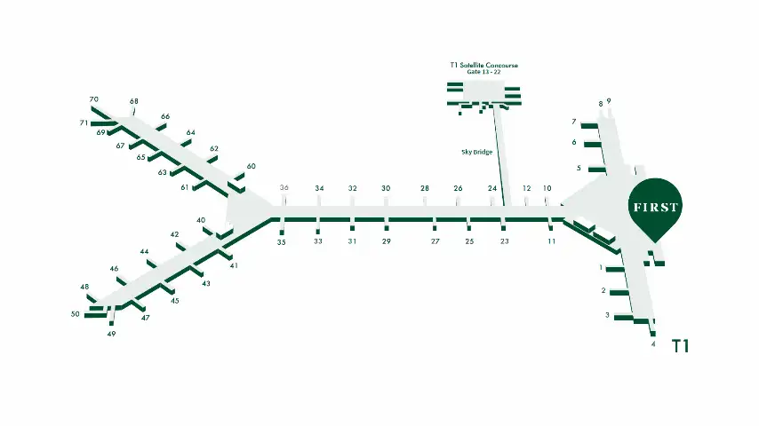 Фотографии галереи проезда услуги First Lounge (восточный зал - вылет) в аэропорту Гонконг (HKG)